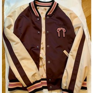 New without tags Coach floral reversible bomber jacket